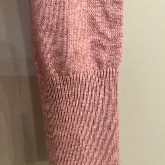 LOFT Rose Scalloped Gold Button Sweater - Picture 8 of 10